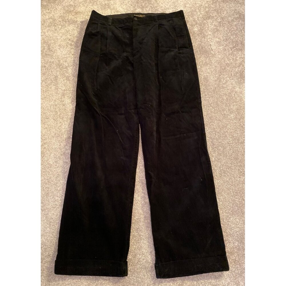 Banana Republic Smithfield Black Corduroy Pants Mens Size 38 Long